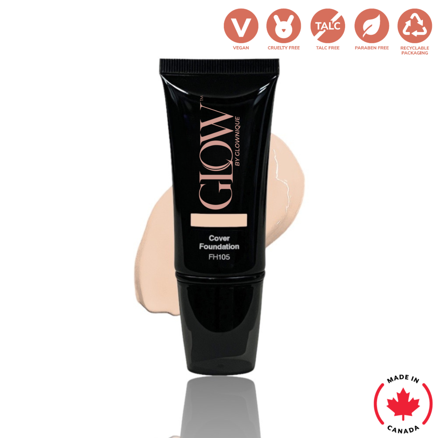 Full Cover Foundation - Pinky (30ml) | GLOWNIQUE