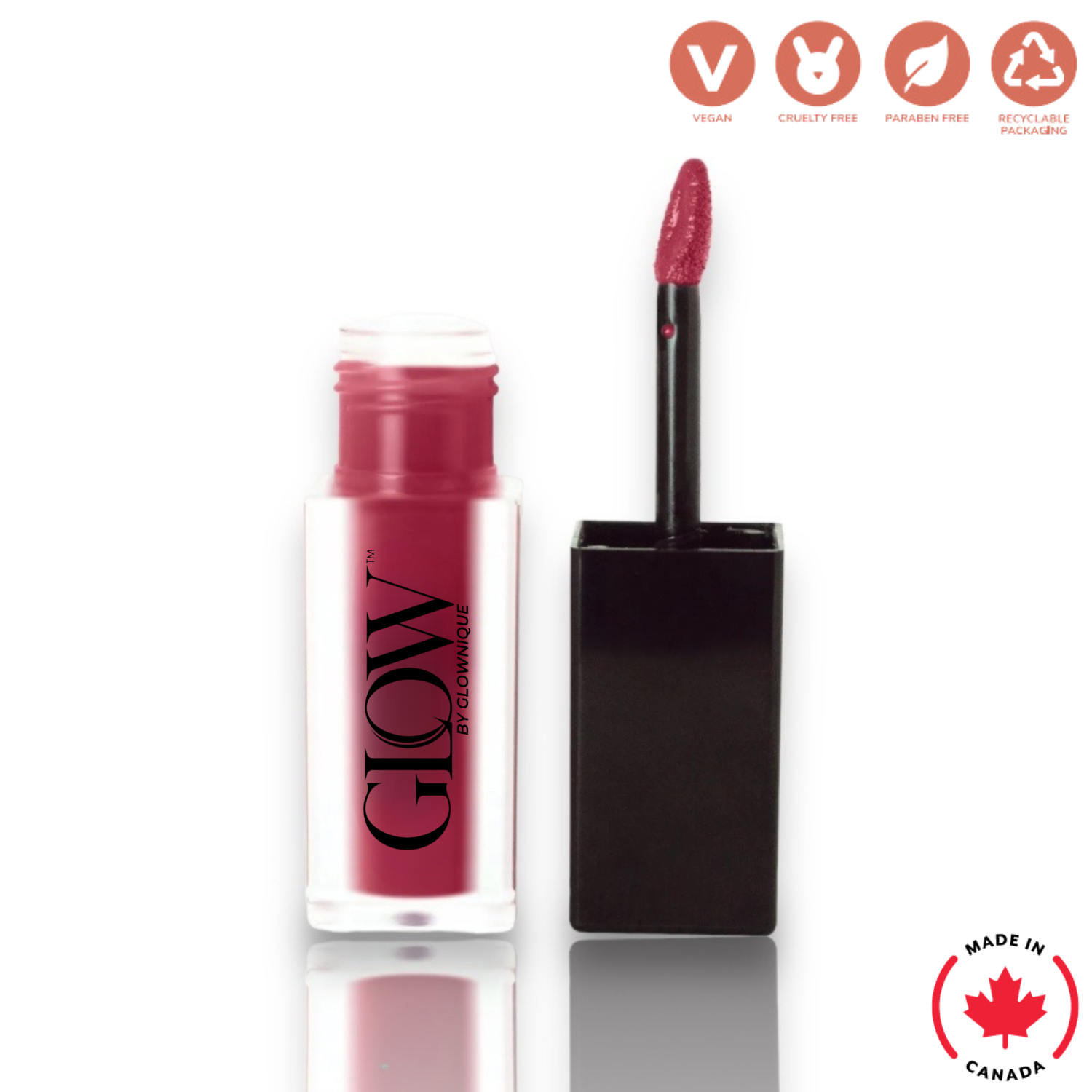 Matte Lip Stain - Deep Burgundy (5ml) | GLOWNIQUE