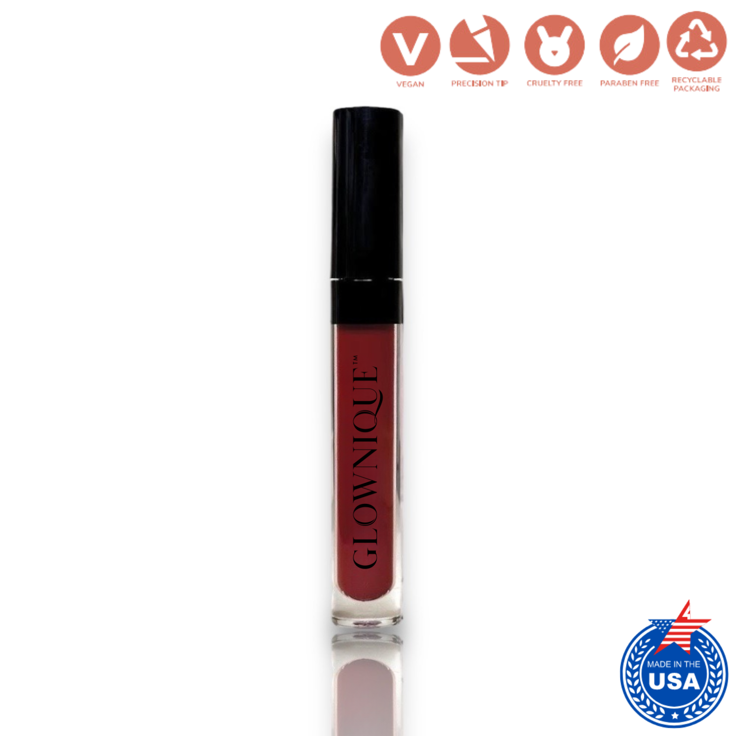 Liquid to Matte Lipstick - Rouge (3ml) | GLOWNIQUE