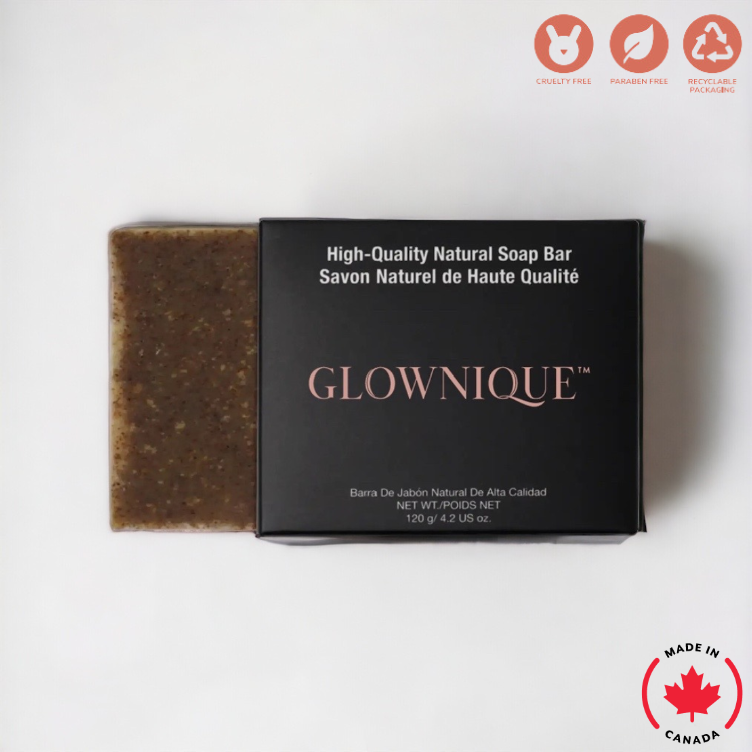 Natural Apricot Exfoliating Soap (120g) | GLOWNIQUE