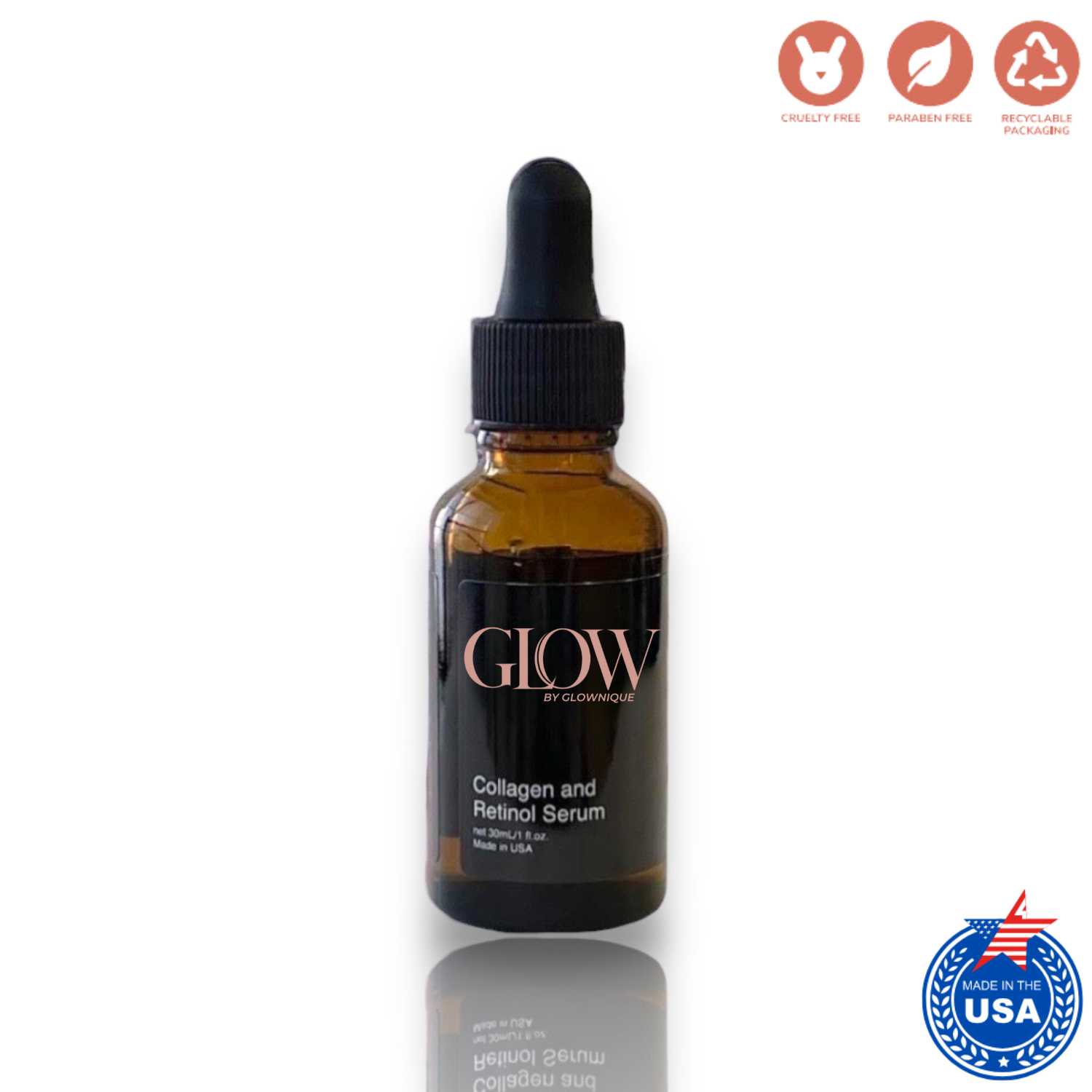 Collagen and Retinol Serum (30ml) | GLOWNIQUE