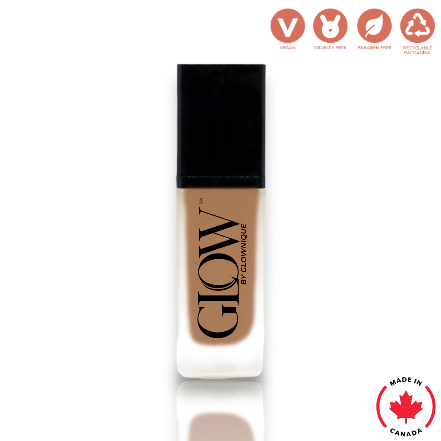 Foundation with SPF - Rich Caramel (30ml) | GLOWNIQUE