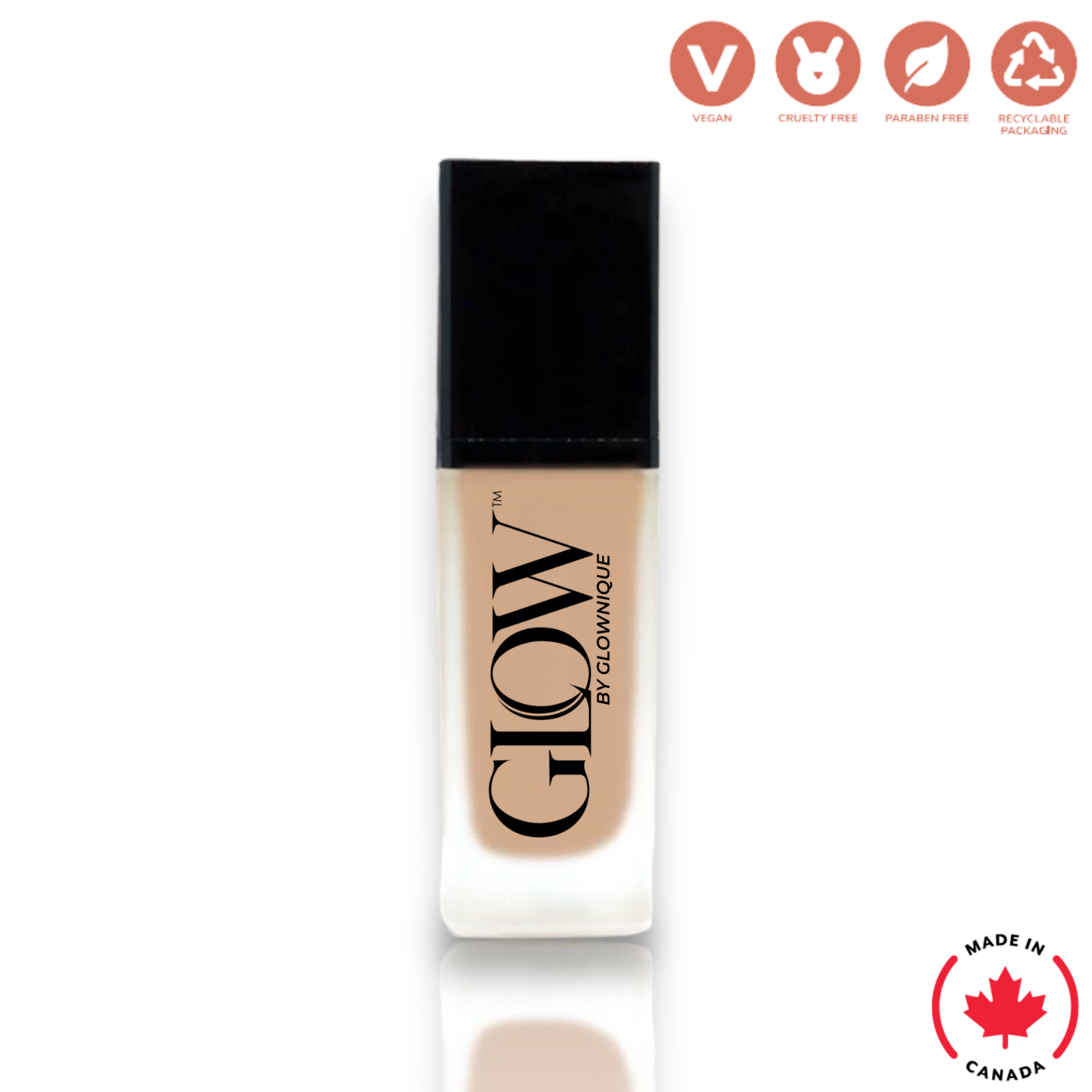 Foundation with SPF - Sandstone (30ml) | GLOWNIQUE