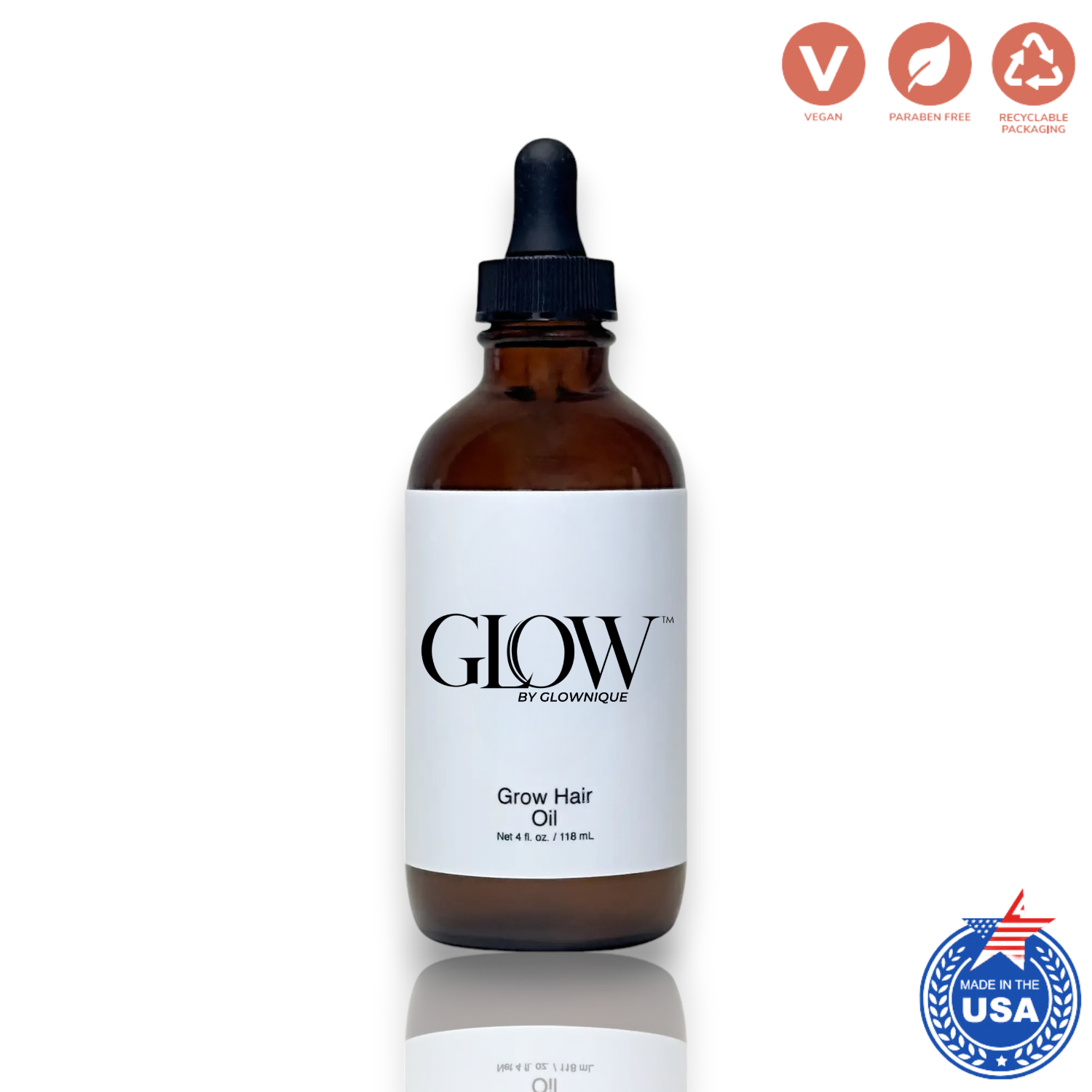 Grow Hair Oil (118ml) | GLOWNIQUE