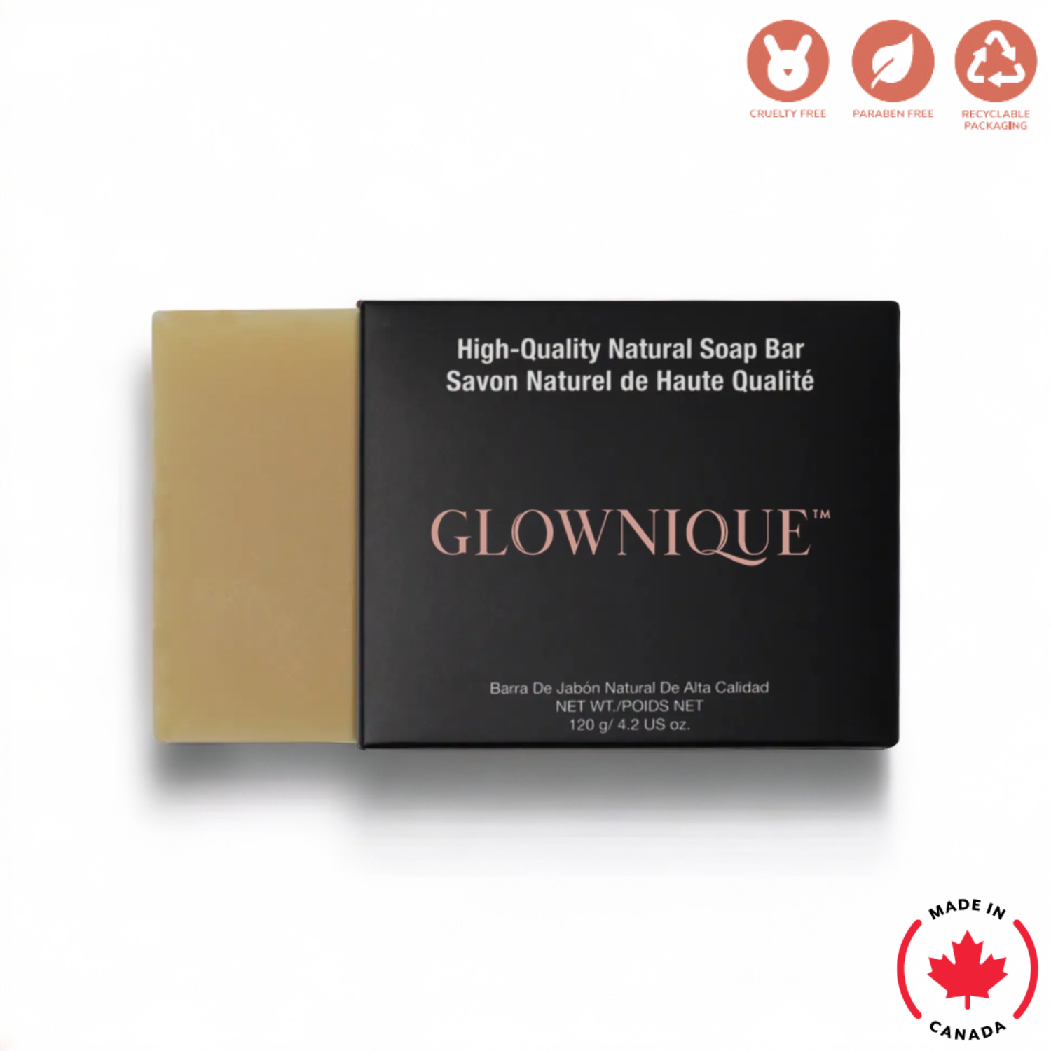 Natural Eucalyptus Pepperminty Soap (120g) | GLOWNIQUE