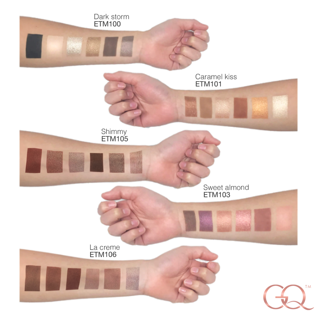 Eyeshadow Palette - Caramel Kiss (12g) | GLOWNIQUE