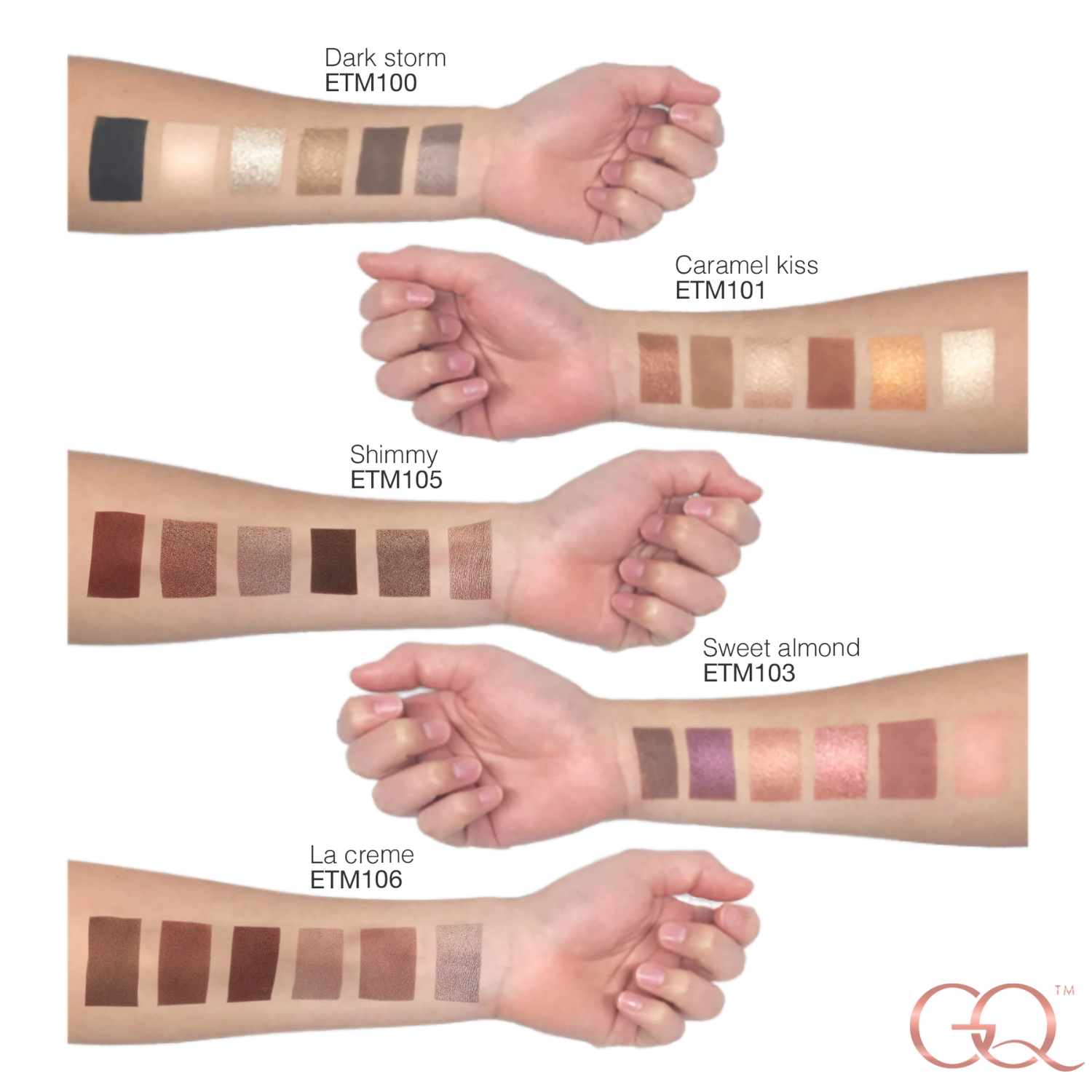 Eyeshadow Palette - Caramel Kiss (12g) | GLOWNIQUE
