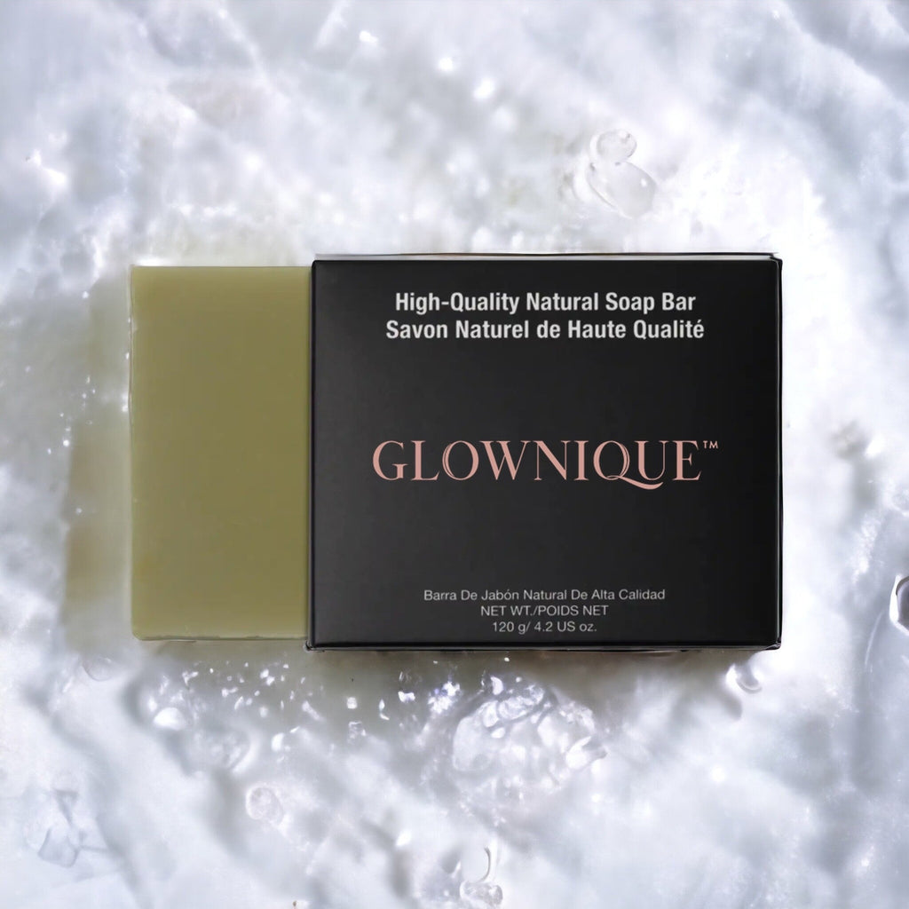 Natural Green Tea Lemongrass Calming Soap (120g) | GLOWNIQUE